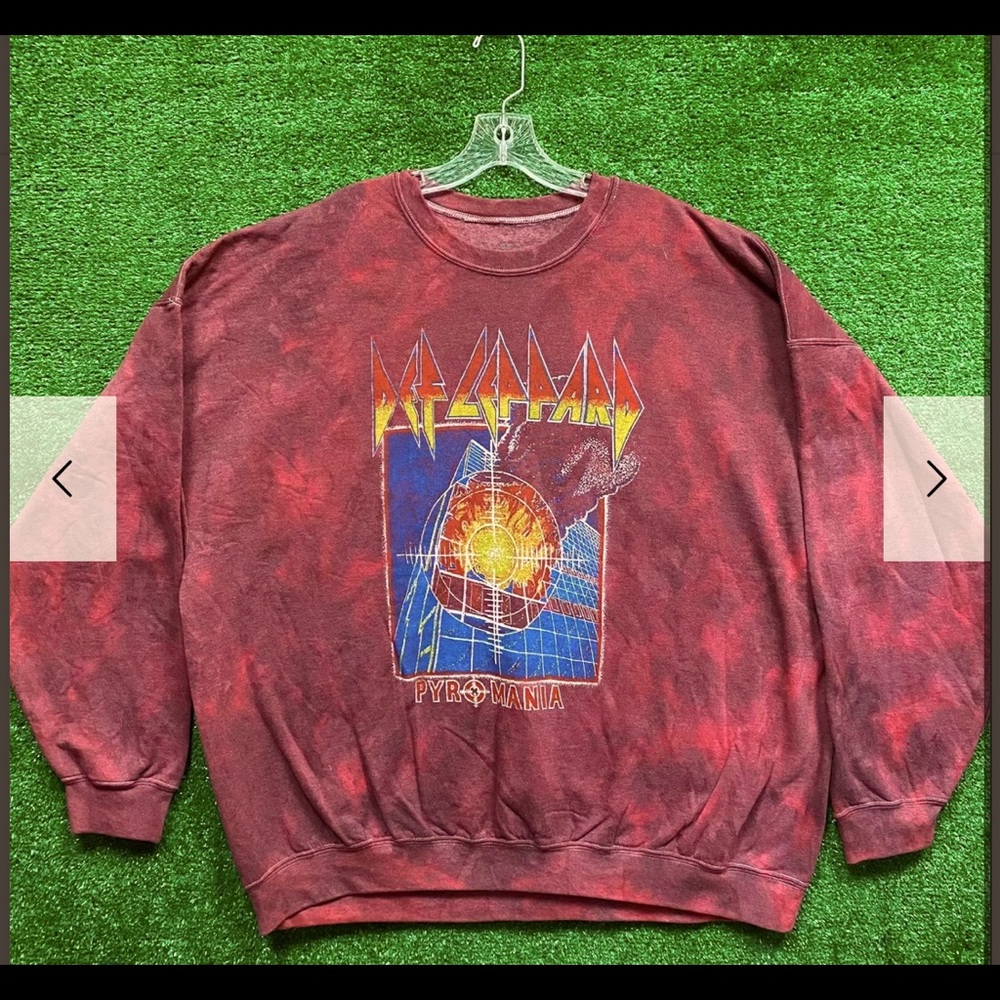Urban outfitter tie dye def leopard sweatshirt